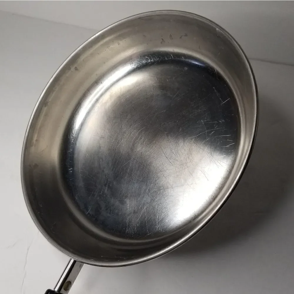 Revere Ware 9 in frying pan USA made stainless steel